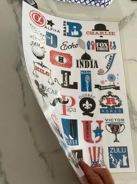 Photo of free Phonetic alphabet sheet (Nottingham the Park NG7) #2