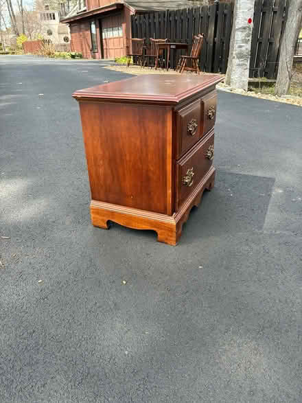 Photo of free Wooden side table (Lunenburg) #2