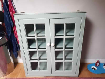 Photo of free Pale Green Wooden Cupboard (BA1) #1