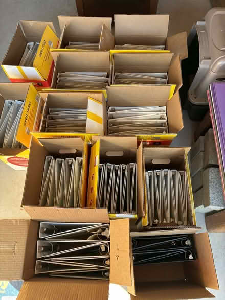 Photo of free White vinyl binders (Cascade, MD) #3
