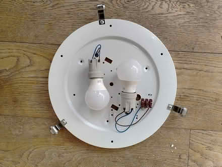 Photo of free Marbled glass ceiling light (Belper) #4