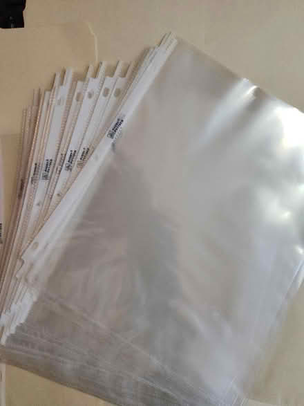 Photo of free Clear plastic Sheet Protectors (Saugus) #2