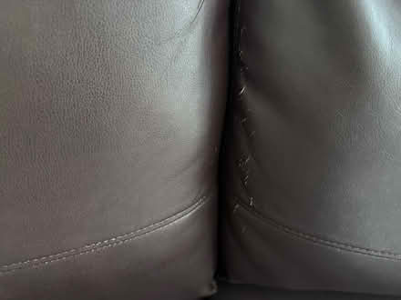 Photo of free Faux Leather Sofa Bed and New Topper for the mattress. (Bare LA4) #3