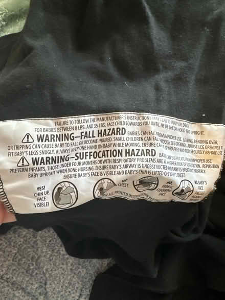 Photo of free Money baby wrap(black) (Urbana, MD) #2