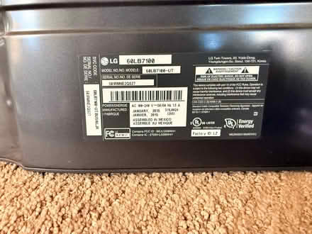 Photo of free 60 lg tv (Tiburon) #1