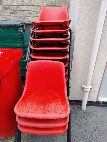 Photo of free Stacking sturdy plastic chairs (Oxford OX1) #1