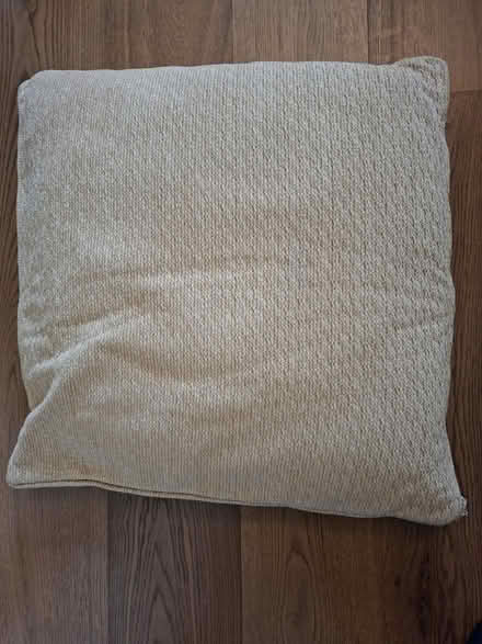 Photo of free Large beige cushion 60cm x 60cm (Westminster SW1P) #1
