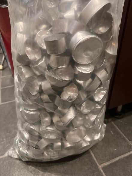 Photo of free Large bag of empty metal tea light holders (Strandtown BT4) #1