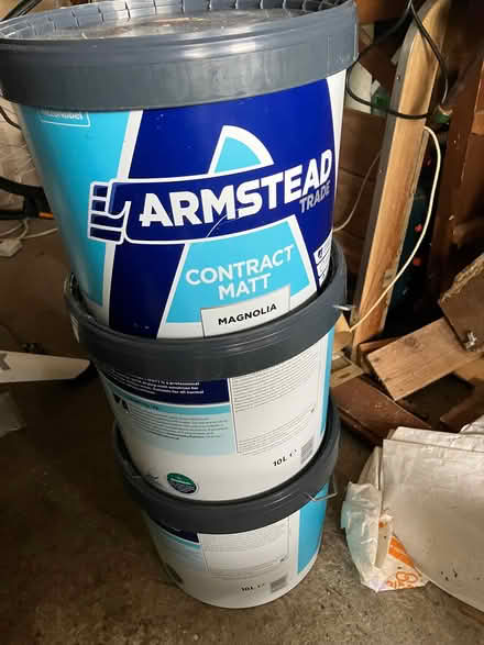 Photo of free 30litres Armstead magnolia emulsion paint (Bowness on Windermere LA23) #1