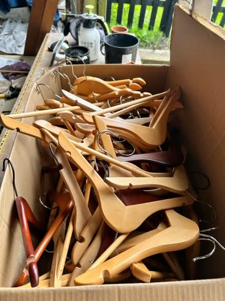 Photo of free Children’s small wooden hangers (NR14) #1