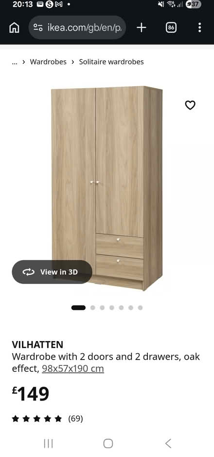 Photo of free Ikea wardrobe (Streatham) #3