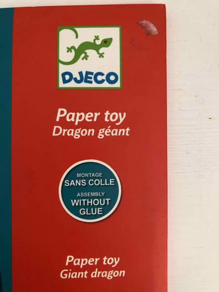 Photo of free Djeco paper dragon (Bear Flat BA2) #1