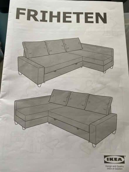 Photo of free Ikea corner sofa bed with storage (Upper Largo KY8) #3