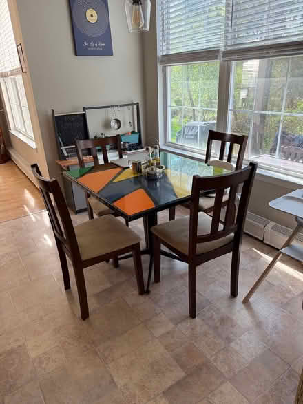 Photo of free 4 wood dining chairs (The Grande in Colts Neck) #2