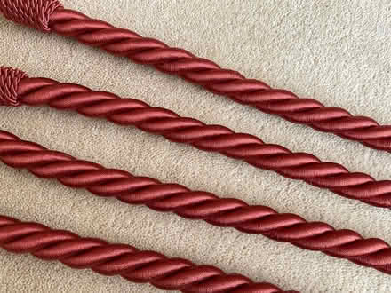 Photo of free Four large orange curtain tie backs (East Carleton NR14) #2