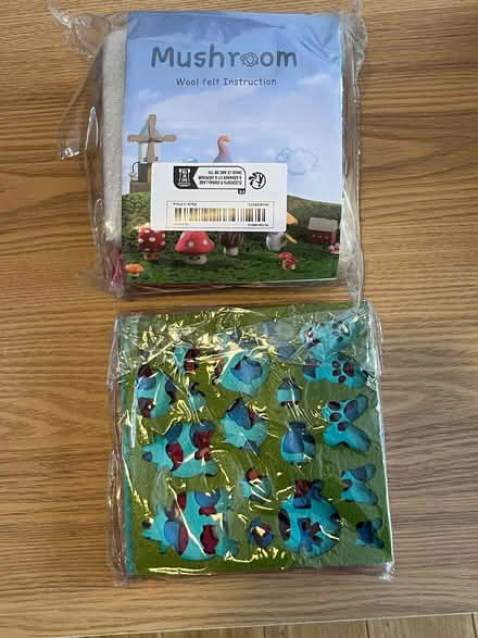 Photo of free New needle felting kit: mushrooms & felt shapes pack (New Eltham SE9) #1