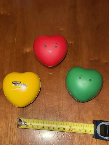 Photo of free Heart shaped squeezy balls (Yonge & Mulock) #1