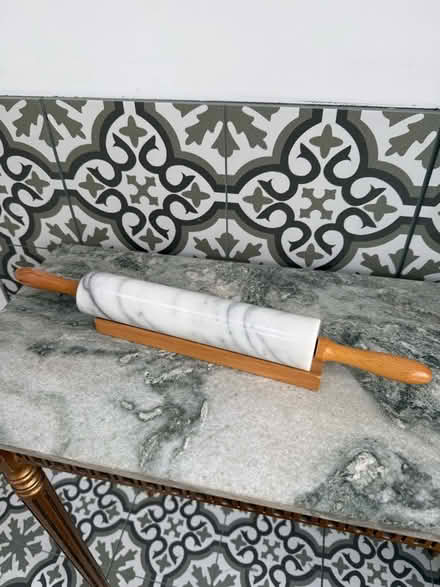 Photo of free Marble Rolling Pin with wooden rack (Greenhill DY10) #1
