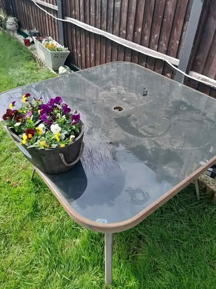 Photo of free Glass top garden table (Swindon SN3) #3