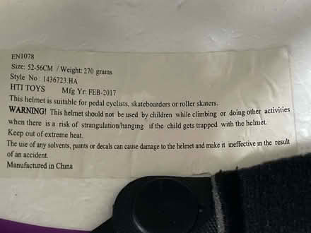 Photo of free Kids cycle helmet size 52-56cm (Lightwater GU18) #2