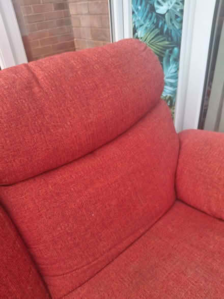 Photo of free 2 seater Red sofa (Polesworth B78) #2