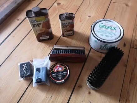 Photo of free Shoe brushes, polish, wood dye, wax polish for wood (Joppa EH15) #1