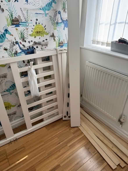 Photo of free Single bed frame white (Seaforth) #2