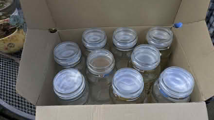 Photo of free 9 Douwe-Egberts Coffee jars (Letchworth (SG6)) #1