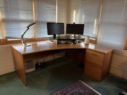 Photo of free Danish modern cherrywood desk/file (Winchester) #2