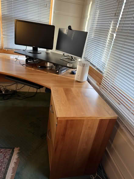 Photo of free Danish modern cherrywood desk/file (Winchester) #1