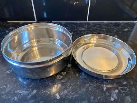 Photo of free Lidded metal bowl (Cogges OX28) #2