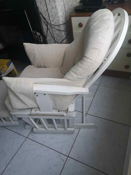 Photo of free Cream rocking chair & stool (Moreton CH46) #1