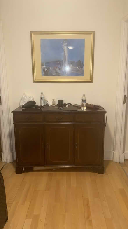 Photo of free Grey Sofa, Grey L Sofa, (Pillows for Sofas) Chest of drawer (Mayfair W1U) #1