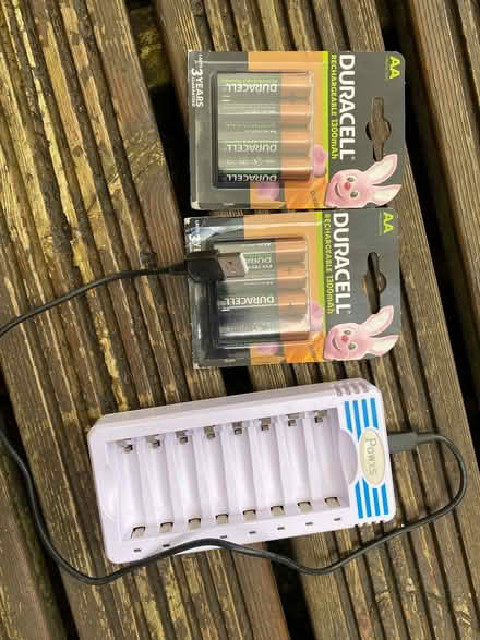 Photo of free Rechargeable batteries (AA) & charger (Cogges OX28) #1