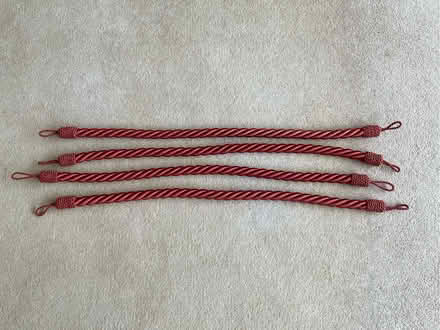 Photo of free Four large orange curtain tie backs (East Carleton NR14) #1