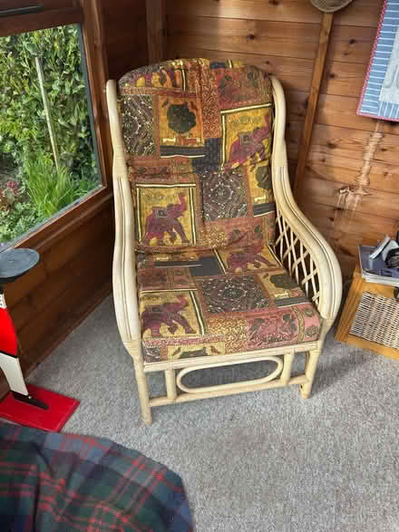 Photo of free 2 Rattan chairs with detachable cushions & almost new covers (Porthill SY3) #1