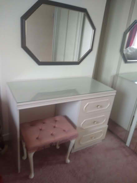 Photo of free Dressing table and stool and mirror (Brinscall PR6) #2