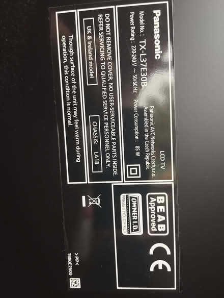 Photo of free Panasonic 37 inch LCD TV TX-L37E30B (Shepperton TW17) #3