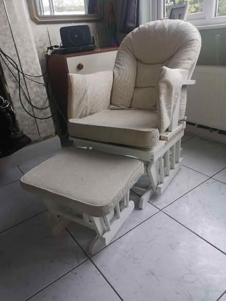 Photo of free Cream rocking chair & stool (Moreton CH46) #2