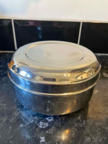 Photo of free Lidded metal bowl (Cogges OX28) #1