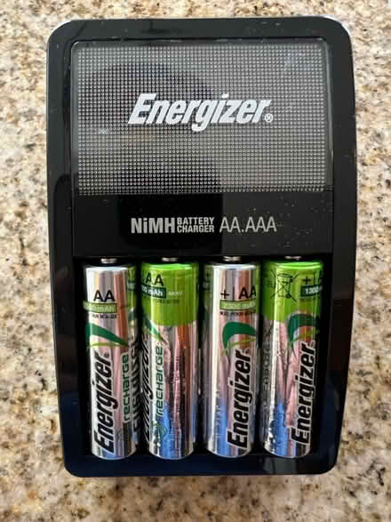 Photo of free AA rechargeable batteries + charger (Downtown Martinez) #1