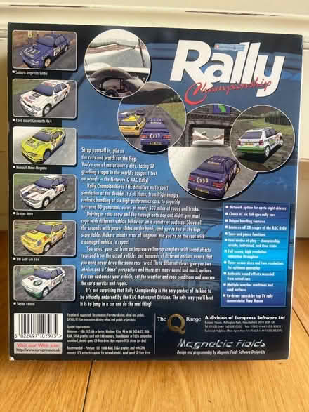 Photo of free Vintage RAC Rally Championship Computer Game (Harrogate HG2) #2