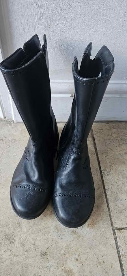 Photo of free Clarks Black Leather Boots (Welling DA16) #2