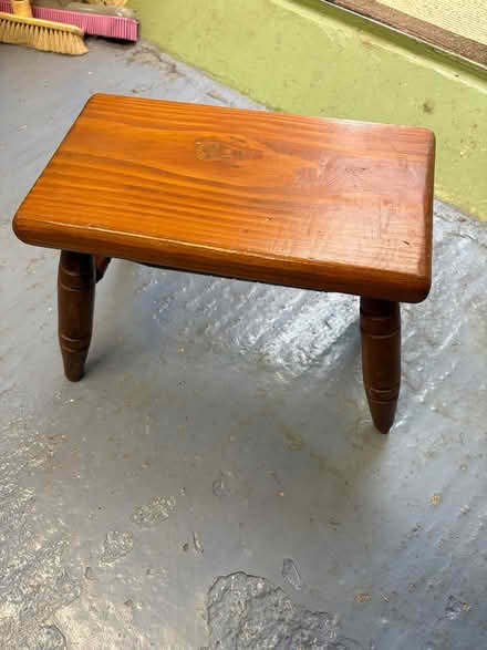 Photo of free Small wooden stool (Sutton Courtenay OX14) #1