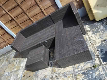 Photo of free Outdoor sofa n stool (Audenshaw M34) #1