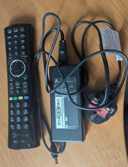 Photo of free Freesat box power cable & remote (Caldy Valley CH3) #1