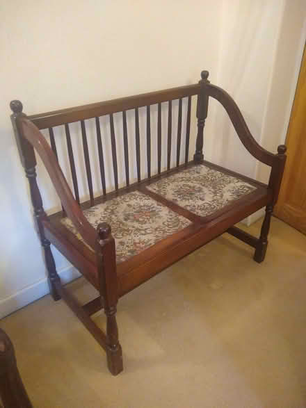 Photo of free 2 seat wooden chair (Brinscall PR6) #2