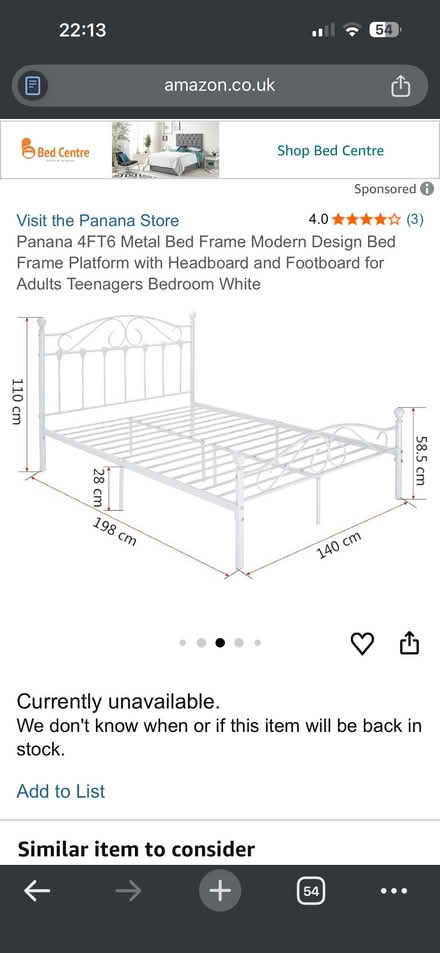 Photo of free Panana DoubleBed Frame withMattress (Wolverhampton WV4) #2