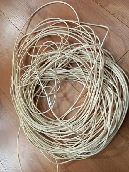 Photo of free White plastic cord (Woodley RG5) #1