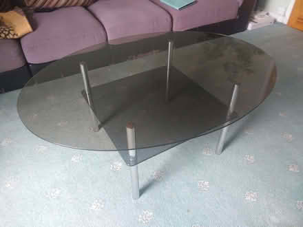 Photo of free Glass coffee table (Brinscall PR6) #2